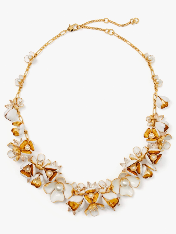 Kate Spade Bouquet Toss Statement Women's Necklace Gold | 90361-YLNK