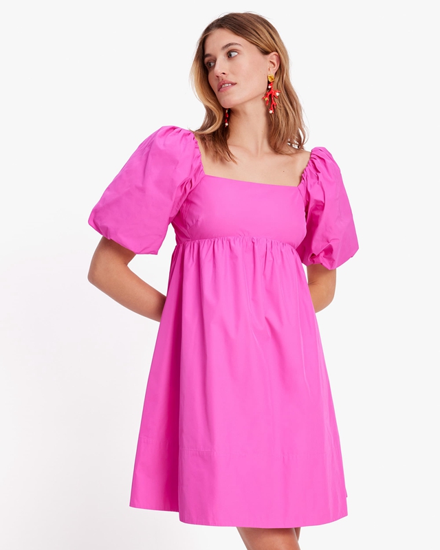 Kate Spade Fiesta Taffeta Women's Dress Pink | 92746-SIML