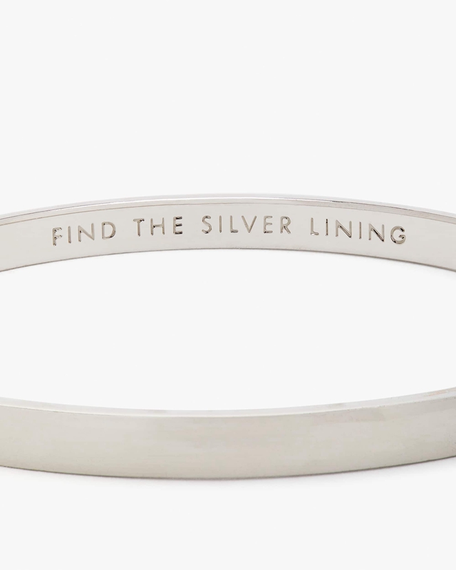 Kate Spade Find The Silver Lining Idiom Women's Bracelet Silver | 20657-GZVJ