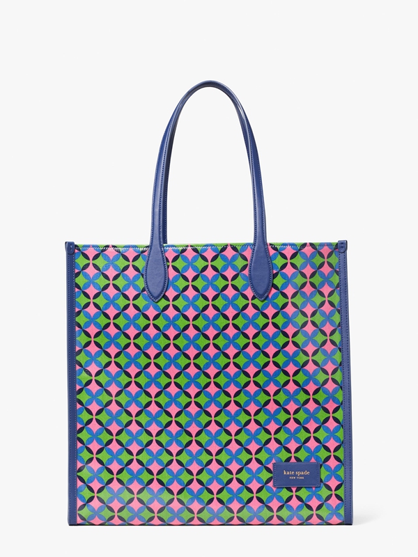 Kate Spade Gotham Patio Tile Canvas Large Women's Tote Bags Multicolor | 67021-ZUHB