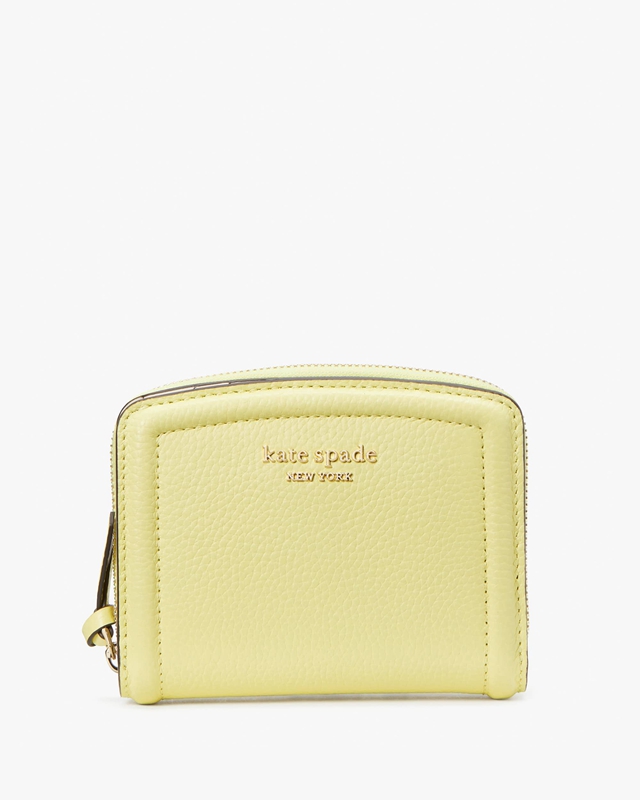 Kate Spade Knott Small Compact Women's Wallets Yellow | 13286-JWPA