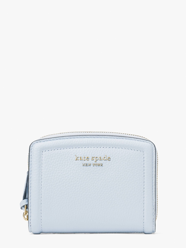 Kate Spade Knott Small Compact Women's Wallets Blue | 15370-MNBV