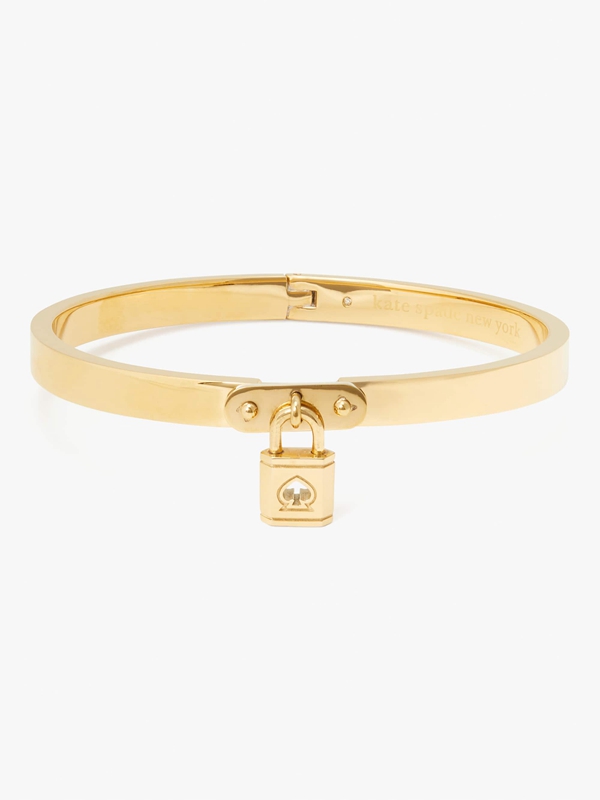 Kate Spade Lock And Spade Charm Women's Bracelet Gold | 60273-FMTK