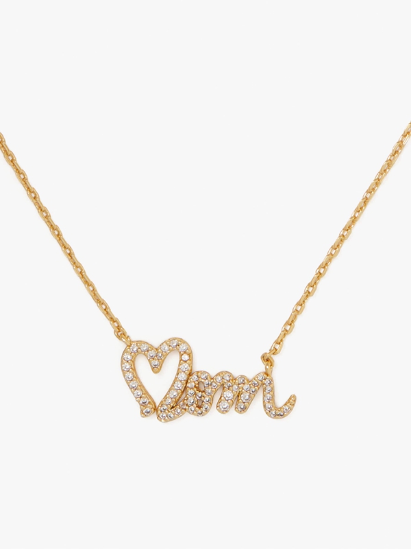 Kate Spade Love You, Mom Pendant Women's Necklace Gold | 23761-CIHN