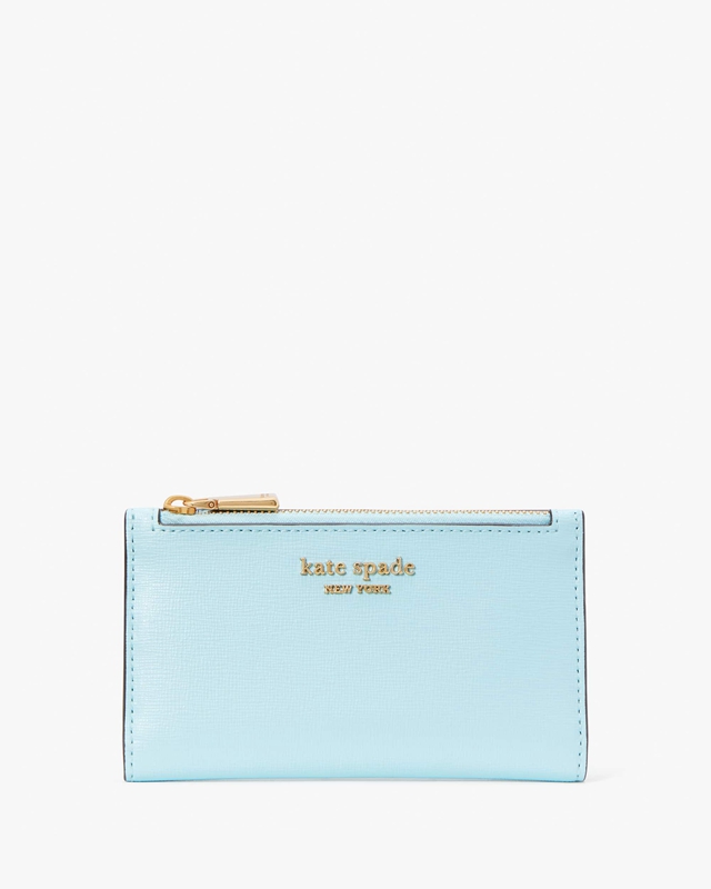 Kate Spade Morgan Small Slim Bifold Women's Wallets Blue | 25790-FGMD