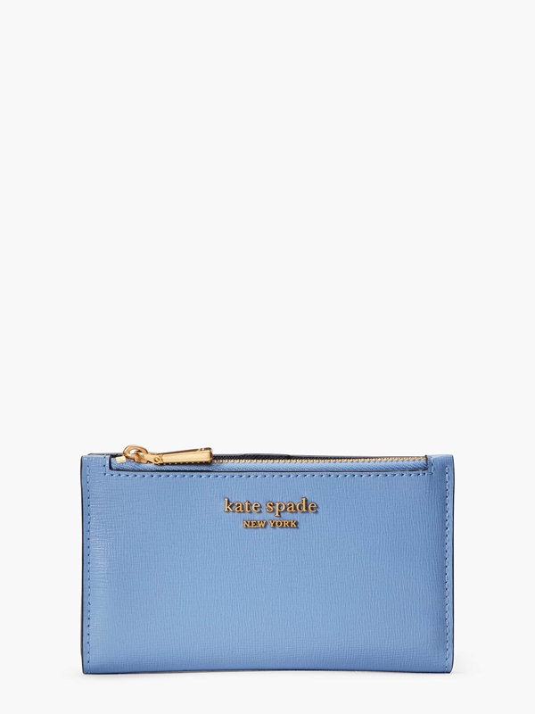 Kate Spade Morgan Small Slim Bifold Women's Wallets Blue | 52471-IJWM