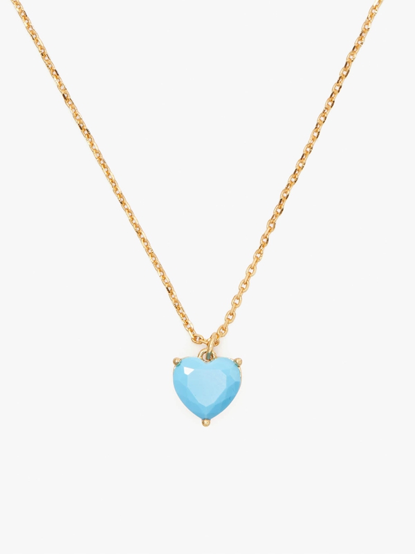 Kate Spade My Love December Heart Pendant Women's Necklace Turquoise | 02317-MVRZ