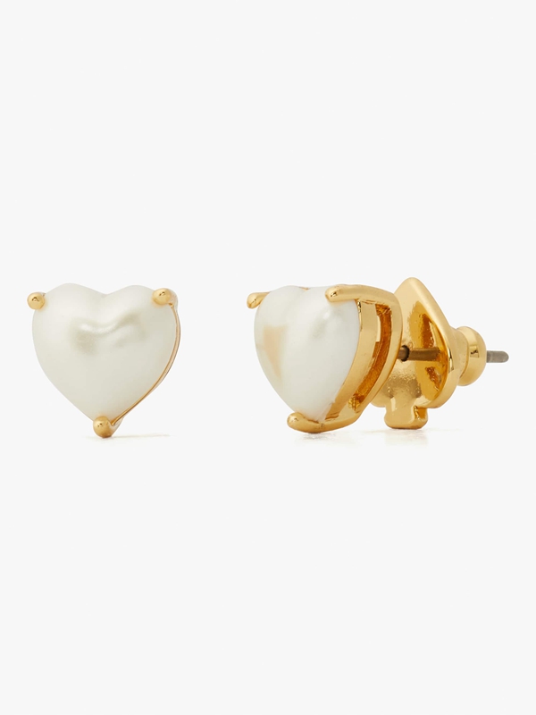 Kate Spade My Love Heart Studs Women's EarRings Gold | 12053-DRXO