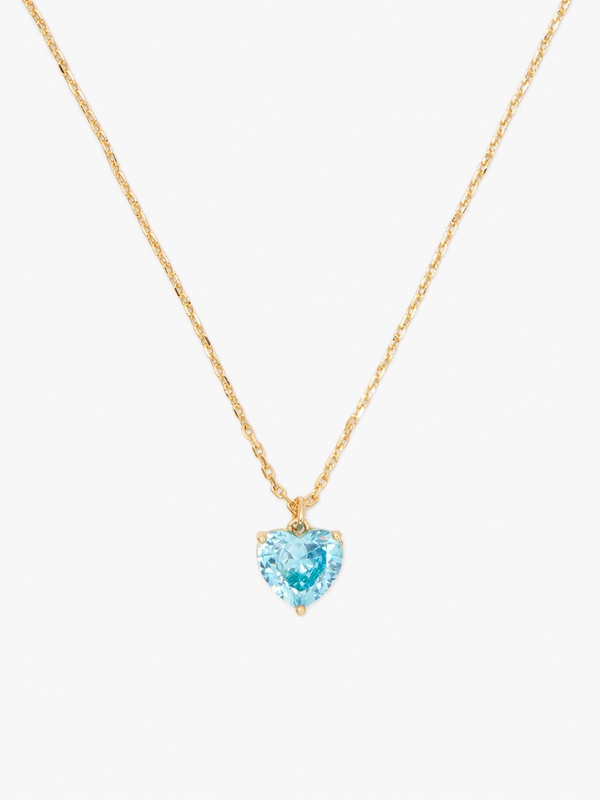 Kate Spade My Love March Heart Pendant Women's Necklace Turquoise | 56289-CRKI