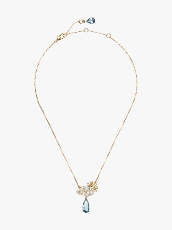 Kate Spade Rain Or Shine Cluster Pendant Women's Necklace White Multicolor | 38716-MVJA