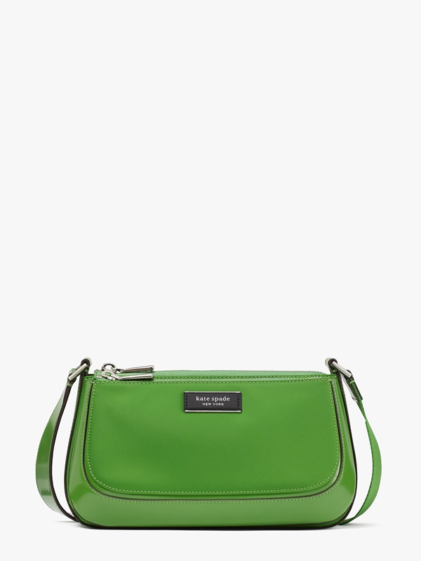 Kate Spade Sam Icon Nylon East West Medium Women's Crossbody Bags Green | 21605-OHGB