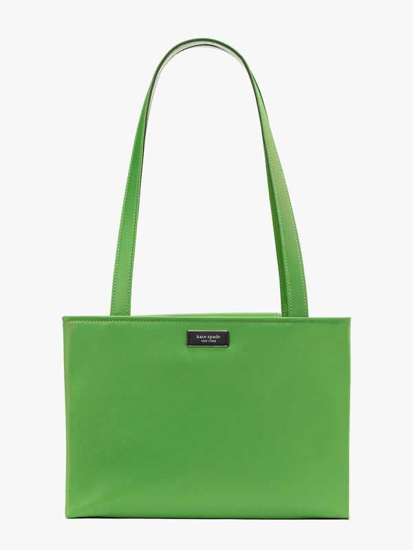 Kate Spade Sam Icon Nylon Medium Women's Shoulder Bags Green | 43067-DJNV