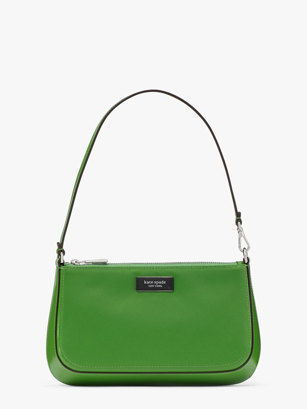 Kate Spade Sam Icon Nylon Mini Pochette Women's Crossbody Bags Green | 32019-QLCA