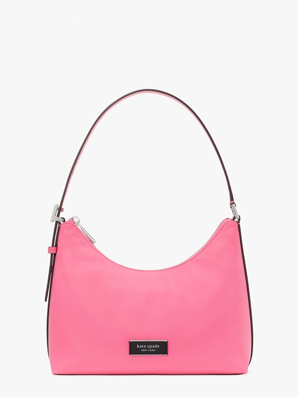 Kate Spade Sam Icon Nylon Small Women's Shoulder Bags Pink | 76485-HKAI