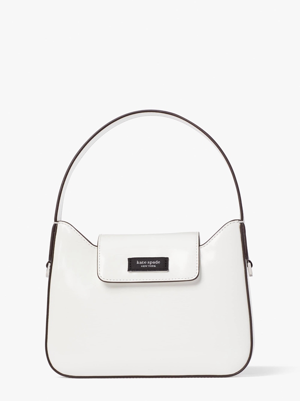 Kate Spade Sam Icon Spazzolato Leather Mini Women's Shoulder Bags White | 23649-TPZQ