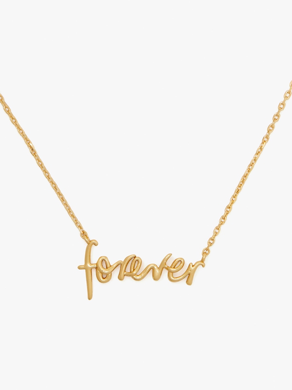 Kate Spade Say Yes Forever Pendant Women's Necklace Gold | 78106-VJPN