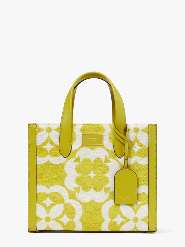 Kate Spade Spade Flower Monogram Manhattan Chenille Small Women's Tote Bags Multicolor | 60243-DIMN