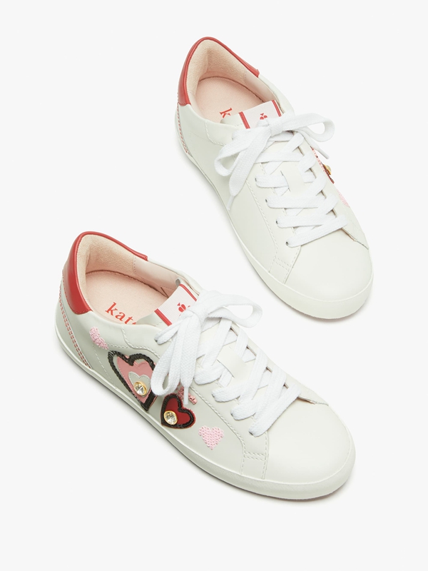 Kate Spade Ace Hearts Women's Sneakers Red | 25678-NELK