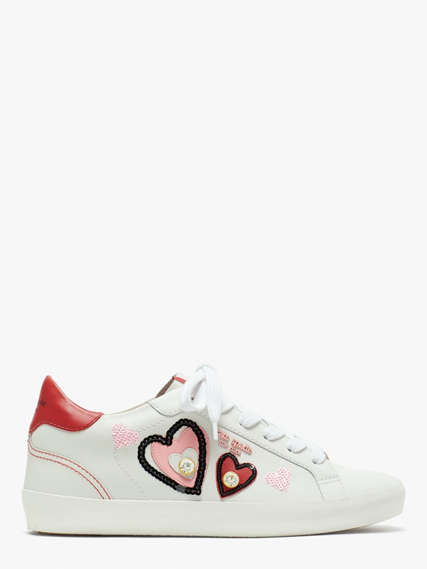 Kate Spade Ace Hearts Women\'s Sneakers Red | 25678-NELK