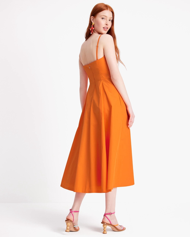 Kate Spade Anita Taffeta Women's Dress Orange | 37846-LXWS