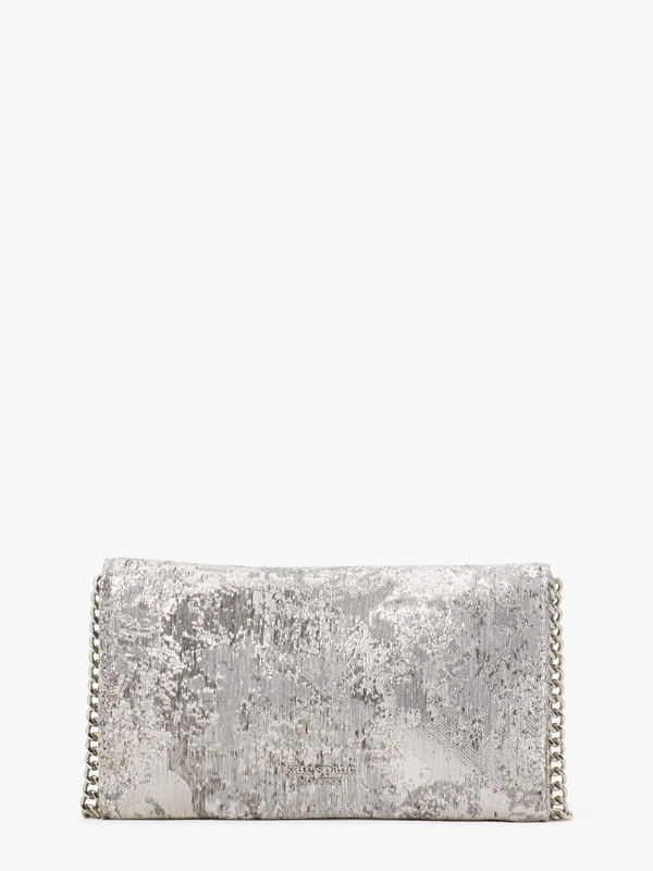 Kate Spade Bridal Buckle Lurex Women's Clutch Bags Grey | 28905-PZYI