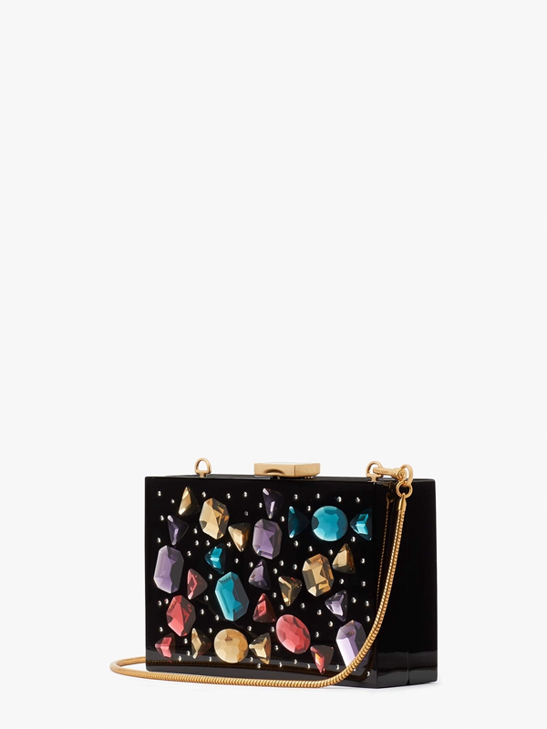 Kate Spade Candy Crush Jeweled Resin Small Frame Women's Clutch Bags Black | 58190-KCPX