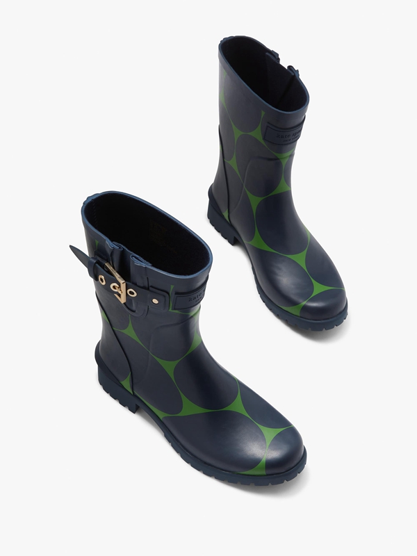 Kate Spade Carina Rain Women's Boots Navy | 69742-BECV