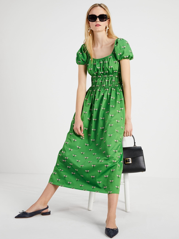 Kate Spade Dragonfly Riviera Women's Dress Green | 97450-IBER