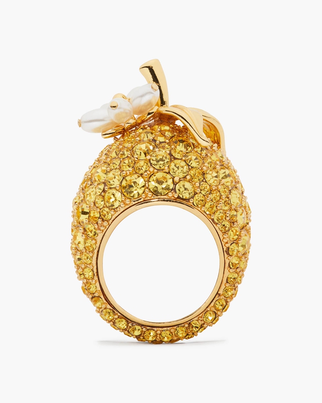 Kate Spade Fresh Squeeze Cocktail Women's Ring Gold | 93528-IOAS