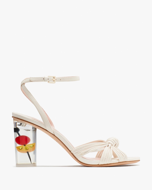 Kate Spade Happy Hour Women\'s Sandals Cream | 54761-TVYH