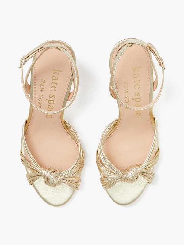 Kate Spade Happy Hour Women's Sandals Gold | 39825-MUZL