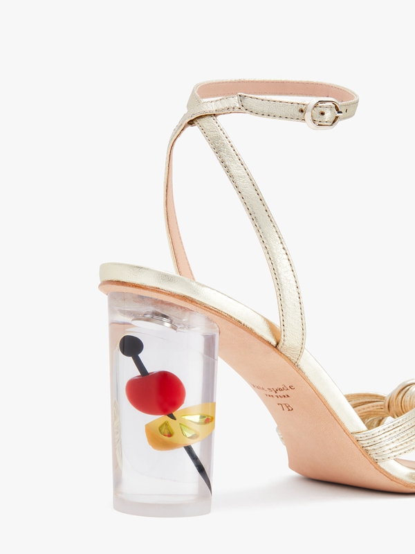 Kate Spade Happy Hour Women's Sandals Gold | 39825-MUZL