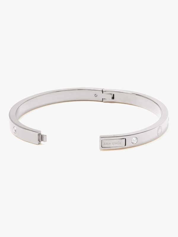 Kate Spade Infinite Spade Engraved Spade Women's Bracelet Silver | 82657-ECKF