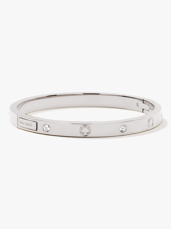 Kate Spade Infinite Spade Engraved Spade Women\'s Bracelet Silver | 82657-ECKF