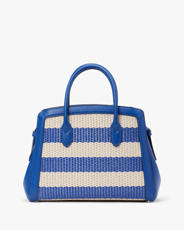 Kate Spade Knott Striped Medium Women's Satchel Bags Blue | 35461-MQFB