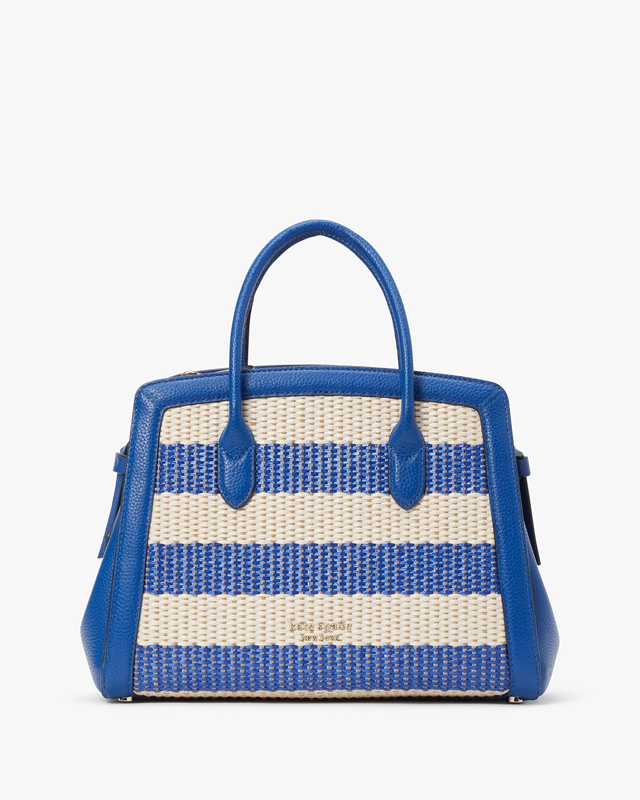 Kate Spade Knott Striped Medium Women\'s Satchel Bags Blue | 35461-MQFB