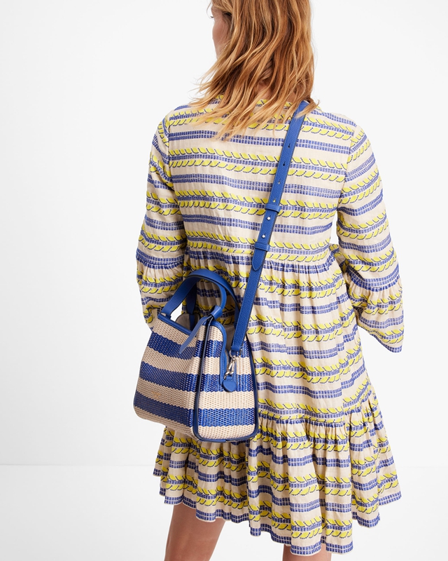 Kate Spade Knott Striped Medium Women's Crossbody Bags Blue | 36795-JOYG