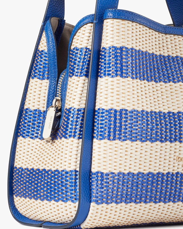 Kate Spade Knott Striped Medium Women's Crossbody Bags Blue | 36795-JOYG