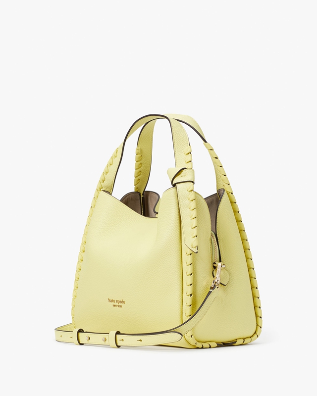 Kate Spade Knott Whipstitched Medium Women's Crossbody Bags Yellow | 49613-WFOT