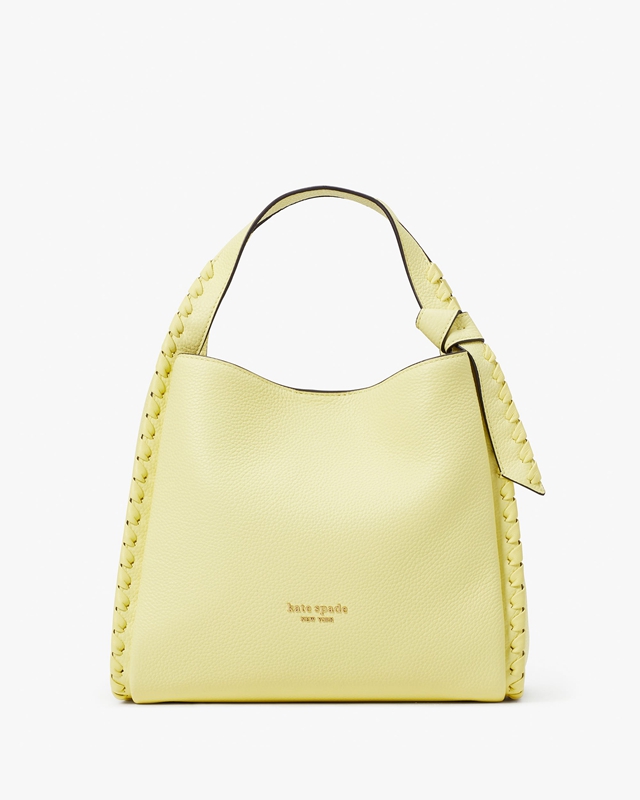 Kate Spade Knott Whipstitched Medium Women\'s Crossbody Bags Yellow | 49613-WFOT