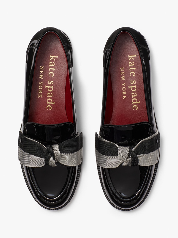 Kate Spade Leandra Women's Loafers Black | 92481-RDYQ