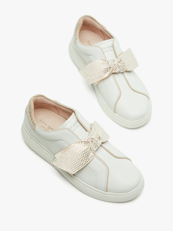 Kate Spade Lexi Pave Women's Sneakers White | 25867-ZHSF