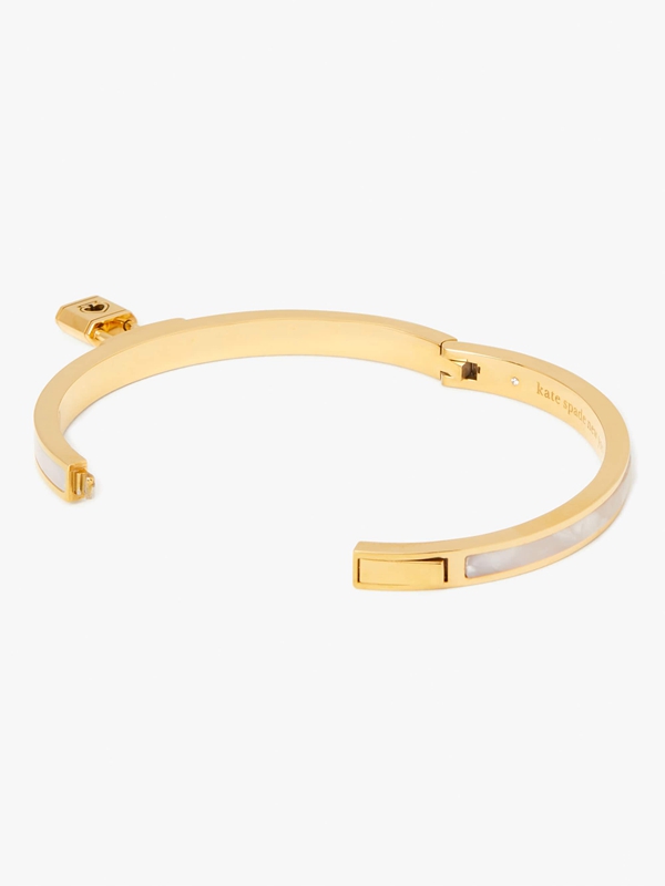 Kate Spade Lock And Spade Charm Women's Bracelet Gold | 49286-LOTF