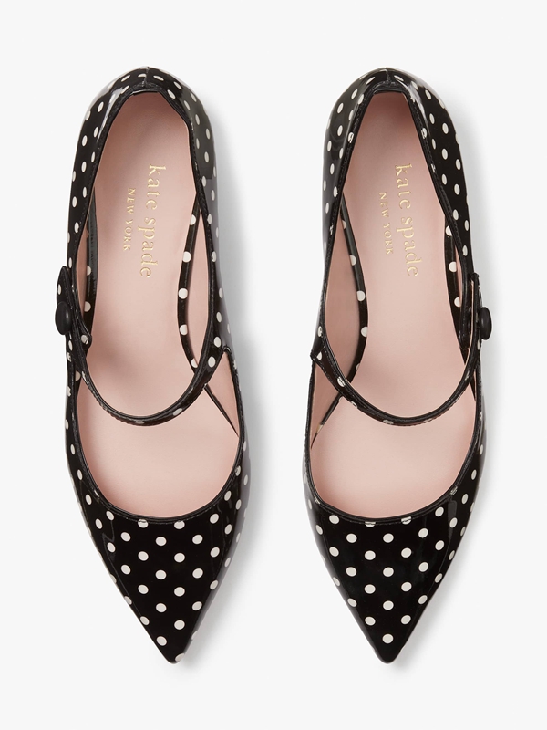 Kate Spade Maya Women's Flat Shoes Black / Cream | 76195-LBYM