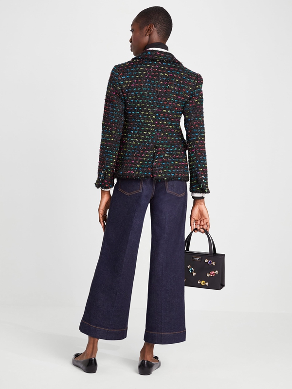 Kate Spade Metallic Tweed Blazer Women's Jackets Multicolor | 06237-EIML