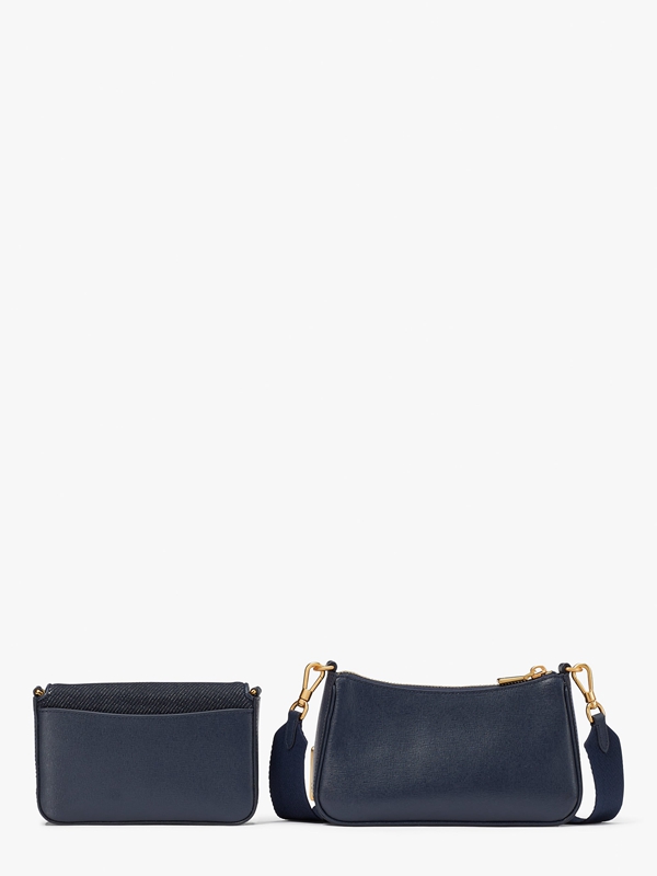 Kate Spade Morgan Denim Double Up Women's Crossbody Bags Indigo Multicolor | 53140-GBCA