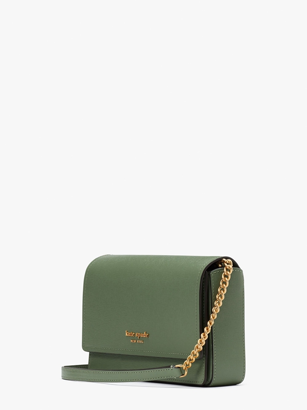 Kate Spade Morgan Flap Chain Women's Wallets Green | 37462-RHJX