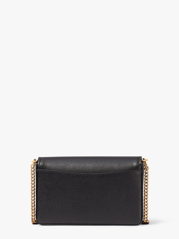 Kate Spade Morgan Flap Chain Women's Wallets Black | 71348-YUNZ