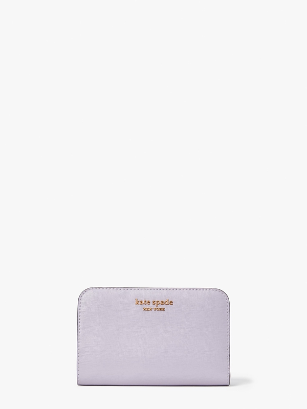 Kate Spade Morgan Saffiano Leather Compact Women\'s Wallets Purple | 68190-ONMJ