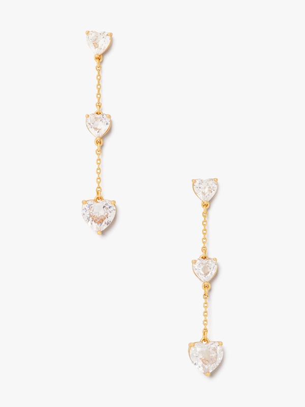 Kate Spade My Love Linear Heart Women\'s EarRings Gold | 51430-FXHZ